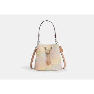 Rowan Bucket Bag In Rainbow Signature Canvas